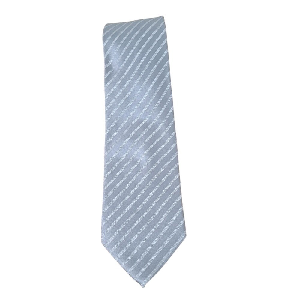 Donald J Trump‎ Signature Collection Gray Striped 100% Silk Men's Tie